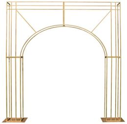 Party Decoration Custom Rectangular Arch gold Metal Floral Frame Wedding Backdrops Stands2983466