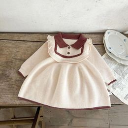 Girl Dresses Winter Baby Clothes Born Knitted Princess Long Sleeve Spring Infant Toddler Dress For Sweaters