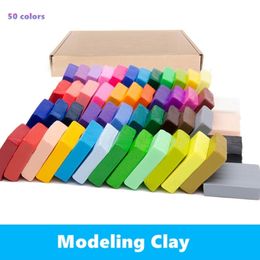 24 Pcs DIY Polymer Clay Baking Hand Casting Kit Puzzle Modelling Baby Handprint Slime Slimes Fun Toys For Children y240108