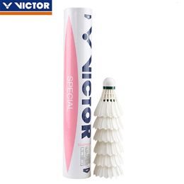 100% Genuine Victor SPECIAL/SERVICE Shuttlecocks Badminton Shuttle Duck Feather Ball Badminton Shuttlecock 240108