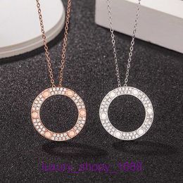 Car tires's Designer necklace designer Jewellery necklaces single ring big cake Necklace S925 Sterling Silver Plated 18k rose gold With Original Box