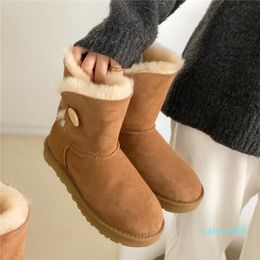 Winter Snow Boots For Women 2024 Australian Short With Fur Mini Platform Boot