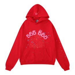 Designer Sp5der hoodies Young Thug hiphop Men Women hoodie High Quality Foam Print Spider Web Graphic Pink Sweatshirts Pullovers 555555 tracksuits brands 872Y