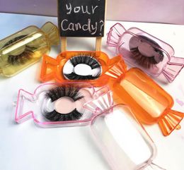 New Candy Boxes Cute Mink Lashes Boxes Candy False Eyelashes Packaging Box Empty Lashes Case Packing Box For Make Up3702089