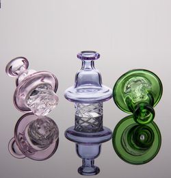 Cyclone riptide Carb Cap Dome Smoking Accessories with spinning air hole For 25mm Terp Pearl Quartz Banger Nail Bubbler Enai Dab R2803927