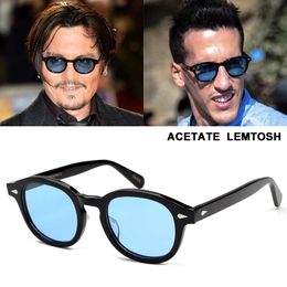 Sunglasses Jackjad Top Quality Acetate Frame Johnny Depp Lemtosh Style Polarised Sunglasses for Men Women Vintage Classic Round Sun Glasses