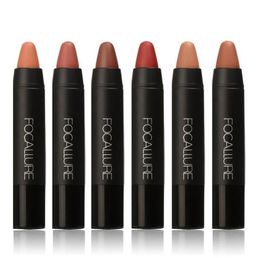 2018 Fashion New Brand FOCALLURE Lipstick Sexy Long Lasting Lip Tint Waterproof Pigment Velvet Brown Nude Matte Lipstick Pencil7014714