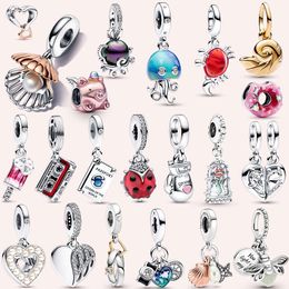 2024 New Hot Sale Sterling Sier Beads Fit Original Bracelet for Women DIY Fashion Jewelry Pig Ladybug Cute Charms