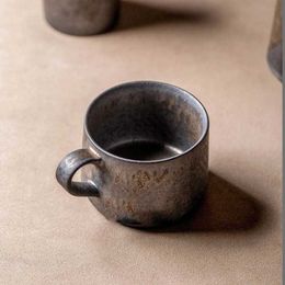 Mugs Personalized Gifts Espresso Cups Ceramic Mug Teaware Cafes Coffee Travel Mug Coffe Ceramic Cup Drinkware Gift Porcelain Vintage YQ240109