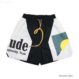 Rhude Street Wear Red Blue Black Purple Pants Mens Brand Short Designer Shorts Rhude Shorts Summer Fashion Beach Pants Men High Quality 6509