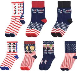 Creative Trump Socks Make America Great Again National Flag Stars Stripes Stockings Funny Women Casual Men Cotton Socks 5188854