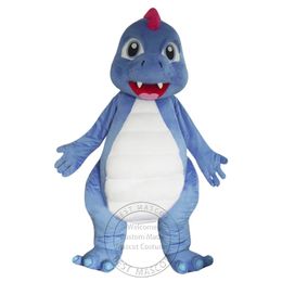 Halloween Super Cute Blue Dinosaur mascot Costume for Party Cartoon Character Mascot Sale free shipping support customization