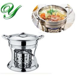 pot cooker liquid stove set Chafing Dish pots heater serving stand stainless holder lid 18cm Buffet pan server Food Tray Warme4854422