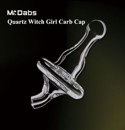 New Quartz Carb Cap Witch Girl Hat Caps Smoking Accessories Quartz Banger Nail for Most 3mm 4mm 14mm and 19mm Oil Rigs5119344