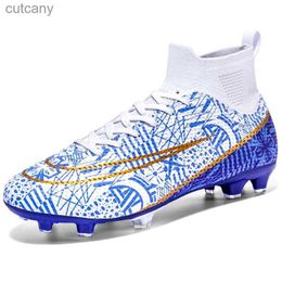 Athletic Outdoor 2023 Hot-Selling Football Boots Men's Soccer Cleats TF/FG Kids Wear-Resistant Training Shoes Outdoor Non-Slip Sneakers Size34-46L240109