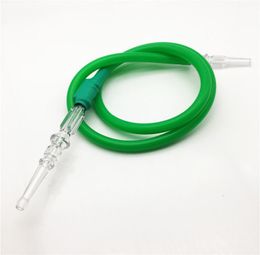 Smoke Accessory LED flashlight Silicone Hookah Shisha Hose Pipe For Smoking with Acrylic Mouthpiece8363271