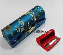 Wholewhole Lot of 12 pcs CHINA HANDMADE SILK LIPSTICK BOX CASES 6257837