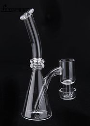 Terp Slurper Beaker Quartz Mini Bongs 5 Inches Terp Vacuum Bowl Banger Nails Individual Black Box Water Pipe Dab Rig Inline 6428139925