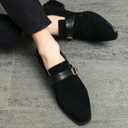 Moccasins Men Suede Leather Slip on Driving Loafers for Male Italy Designer Shoes Plus Size 47 48