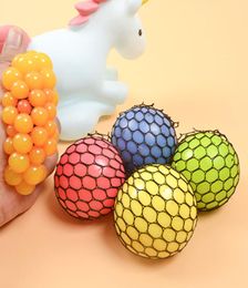 Cute Anti Stress Face Reliever Grape Ball Autism Mood Squeeze Relief Healthy Toy Vent Toy Extruded Discoloration Creative Gifts VT4955710