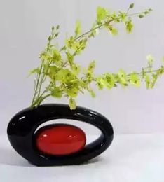 Modern Ceramic Vase for HOme Decor Tabletop Vase white black orange color choice0618763908