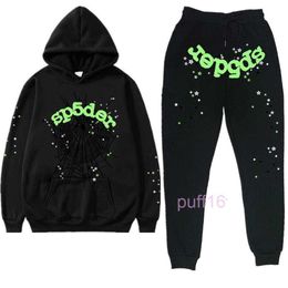 Sweatshirts Men's Pullover Tracksuits Y2k Sp5der Sweater Hoodie Set Women Tracksuit Hip Hop Singer Spider Web Printed Sports Suit Sweatshirt Xmhq 0HT4 0HT4 2X38 2X38