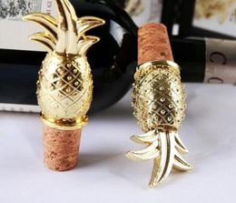 Creative Gold Pineapple Wine Bottle Stopper Wedding Favour Souvenir Party Supplies For Guest8576155