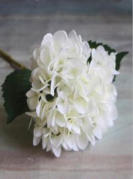 47cm Artificial Hydrangea Flower Head Fake Silk Single Real Touch Hydrangeas 8 Colours for Wedding Centrepieces Home Party Decorati3284491