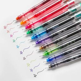 1pcs Diamond Transparent Ink Pen Free Liquid Color 0.5mm Ballpoint Fine Pens For Writing Signature Drawing School Supplies A6002