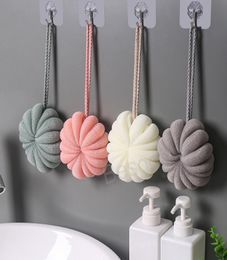 Pumpkin Shape Bathing Ball PE Bathing Flower Balls Mesh Shower Wash Sponge Body Exfoliating Tools Bathroom Accessories BH6755 TYJ1602569