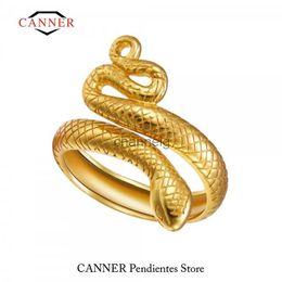 Cluster Rings CANNER 925 Sterling Silver Vintage Open Snake Rings For Women Punk Party Engagement Wedding Ring Hot Sale Fashion Jewelry Gifts YQ240109