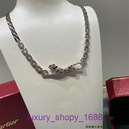 Fashion Car tires's designer necklace heart Asian Gold Material Fashionable and domineering Cheetah Coarse Necklace Personalized With Original Box