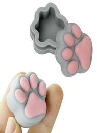 3ML Silicone Container Nonstick Jars Smoking Containers Dab Case For Vaporizer Wax Oil Box cat paw8751037