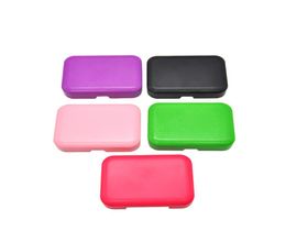 Smoking Pocket Size Plastic Tobacco Box 110mm75mm Cigarette Storage Case With 78MM Paper Holder Stash Jar Multi Color6476280