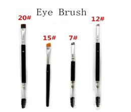 Eyebrow Brush Makeup Brushes 7 12 15 20 Large Synthetic Duo Brush Blending Eye Brow Contour Brush6782196