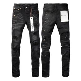 Purple jeans Men Jeans Distressed Ripped Biker Jeans Slim Fit Motorcycle Denim For Fashion Hip Hop Mens Jean Good Quality 52 Styles