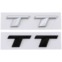 Car Stickers 3D ABS Black Chrome Letters For Car Trunk TT Stickers Emblem Badge Audi TT Sline MK1 MK2 8S MK3 8J Quattro Accessories