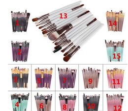 sell 15Pcs Professional Make up Brushes Set Foundation Blusher Powder Eyeshadow Blending Eyebrow DHL Gift4264487