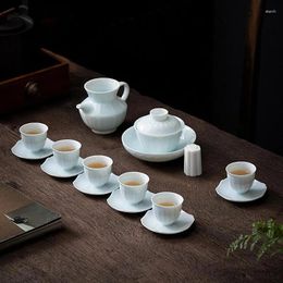 Teaware Sets PINNY Chinese Celadon Tea Set China Porcelain Retro Pigmented Bowl High Quality Teapots