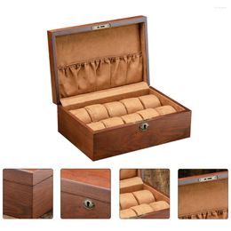 Watch Boxes 1pc Multifunctional Container Wooden Jewelry Collection Display Box