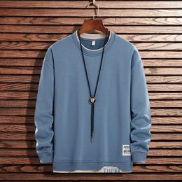 Casual Fashion Hoodies Men Winter Fleece Thick Warm Long Sleeve Sweatshirt Patchwork Letter Pullovers Male Autumn Top 240109