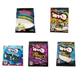 Packaging bag Plastic Bags Mylar packing resealable Zipper Packs stand up pouch sour Very berry twisted glowworms sharks wholesale Fdqgw