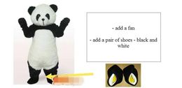 Costumes Highquality Real Pictures Deluxe panda mascot costume Adult Size free shipping