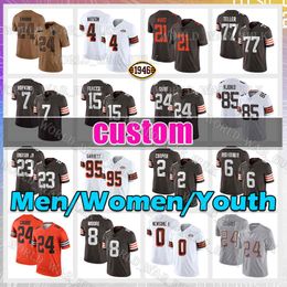 15 Joe Flacco Jersey 95 Myles Garrett Football 24 Nick Chubb 2 Amari Cooper Elijah Moore Dustin Hopkins Deshaun Watson Joe Thomas David Njoku Bernie Kosar Wyatt Teller