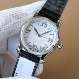 Watch Designer Watch Women's Stainless Steel Quartz Movement Leather Strap 36mm Women's Fashion Watch