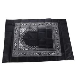 Islamic Prayer Portable Rug Braided Mat carpet Zipper Compass Blankets Travel Pocket Rugs Muslim Worship Blanket WQ129WLL4558596