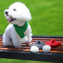 Dog Apparel Winter Scarf Warm Scarves For Small Medium Dogs Puppy Bow Tie Collars Pet Products Accessories