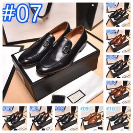 28 Model High Quality Mens Formal Dress Shoes Gentlemen Brand Designer Genuine Leather Flats Round Toe Mens Casual Business Oxfords