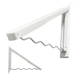 Hangers Wall Mounted Clothes Hanger Folding No Punching Drying Rack Retractable Household Accessories