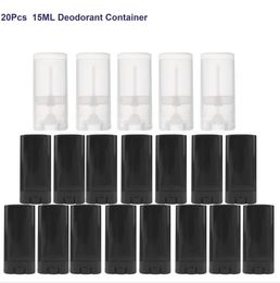 Sets 20pcs 15ml Lip Balm Tube Lip Gloss Lipstick Tubes Empty Perfume Deodorant Containers Plastic Refillable Bottle Makeup Container